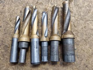 6x Sandvik Coromant Indexable Jobber Drills