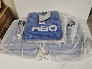 50x R80 Blue/White Reversable Mesh Training Bibs, Size M