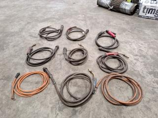 Assortment of Welding Cables/Grounds and Torches