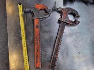 2x Carver 300mm Rack Clamps T186