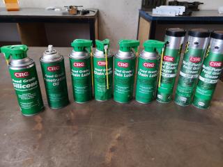 Assortment of CRC Food Grade Grease, Chain Lube, Oil & Silicone