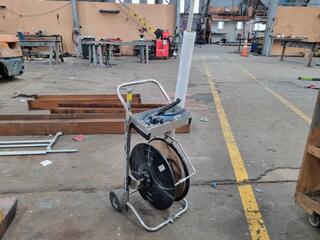 Mobile Packaging Strapping Trolley w/ Contents