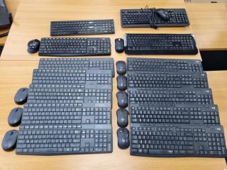 Assorted Wireless & Corded Keyboard & Mouse Sets