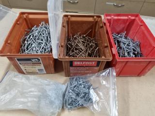 Assorted Lots of Steel, Galvanised, Silicon Bronze Nails