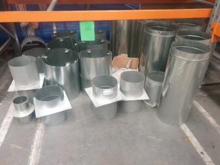 Large Lot of Flue Components