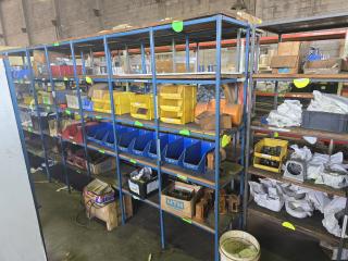 Large Steel and Timber Workshop Shelving
