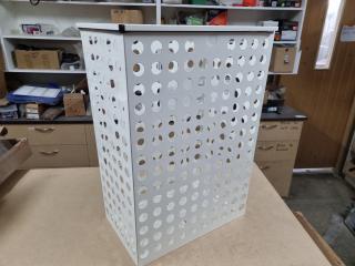Tanova Steel Cabinet Waste Bin Cage in White