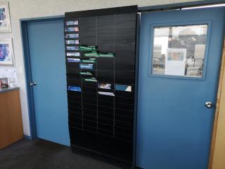 Large Wall Mounted Metal Brochure Advertisement Display Rack
