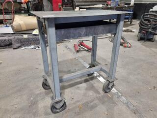Heavy Steel Mobile Table Trolley