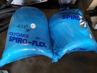 2x Holyoake Spiro-Flex 400mm by 3m Insulated Ventilation Tubing Lengths