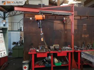 Hitachi 250kg Electric Chain Hoist w/ Custom Swing Arm Beam