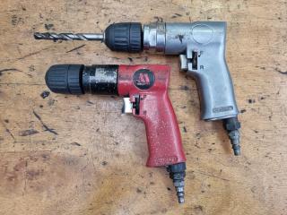 2x Keyless Chuck Reversable Air Drills