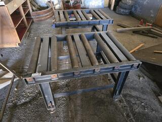 2 x Heavy Duty Roller Tables