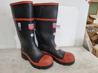 Skellerup Red Band Safety Gumboots, Size 7