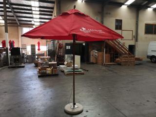 Outdoor Patio Deck Umbrella w/ Weighted Base