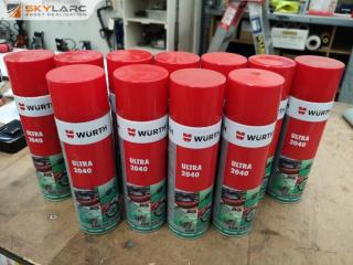 11x Wurth Ultra 2040 Multi Purpose Lubricant Spray Cans