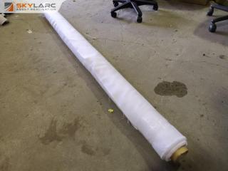 Large Roll of White Wolven Fabric