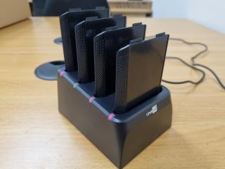 CipherLab 4-Slot Battery  Charger w/ 4x Batteries for RS35