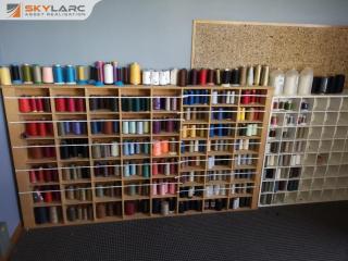Large Lot of Assorted Sewing Tread Spools, Industrial Sizes