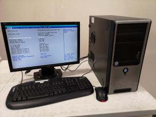 Custom Desktop Computer w/ Intel Processor, Monitor + Accessories