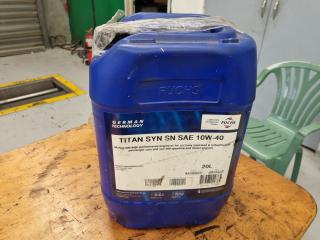 Fuchs Titan SYN SN SAE 10W-40 Multigrade Engine Oil, 20L