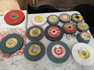 14x Assorted Bench Grinder Wheels