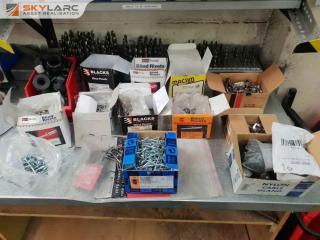 Large Lot of Rivets, Cable Grippers, Buckles