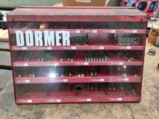 Dormer Jobber Drill Workshop Storage Display Case w/ Drills