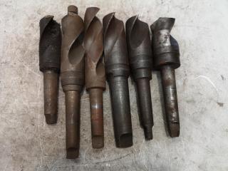 6x Mill Drills w/ Morse Taper Shanks