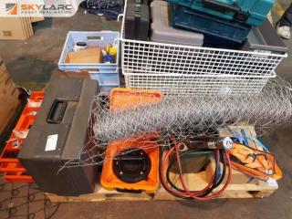Pallet of Tool Boxes and Sundries